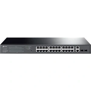 Afbeelding van TP LINK TL SG1428PE netwerk switch Managed Gigabit Ethernet (10/100/1000) Zwart 1U Power over Ethern