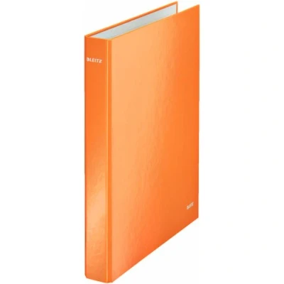 Afbeelding van Leitz 2 ringband, geschikt voor maximaal 230 maxi bladen, Wow Range, 25 mm ruggengraat, 42410044 A4, oranje metallic