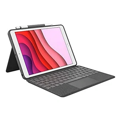 Afbeelding van Logitech Combo Touch voor iPad (7e en 8e generatie), Italiaans QWERTY toetsenbord