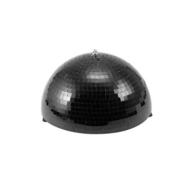 Afbeelding van Eurolite Halve Discobal Spiegelbol Discobol 30cm Zwart met motor