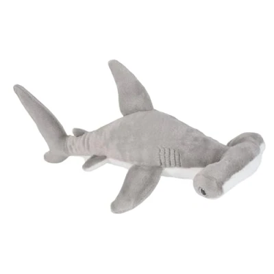Afbeelding van Wild Republic Cuddlekins Eco Mini Hamerhaai, knuffeldier, 20 cm, pluche speelgoed, vulling is gesponnen gerecyclede waterflessen, milieuvriendelijk