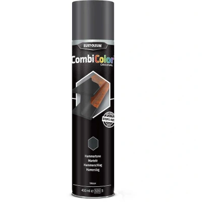 Afbeelding van rust oleum combicolor original hamerslag zwart 400 ml spuitbus