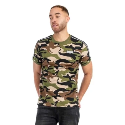 Afbeelding van Lonsdale Normale Passform Gunnista Tshirt print, Heren, Maat: Large, Camo woodland