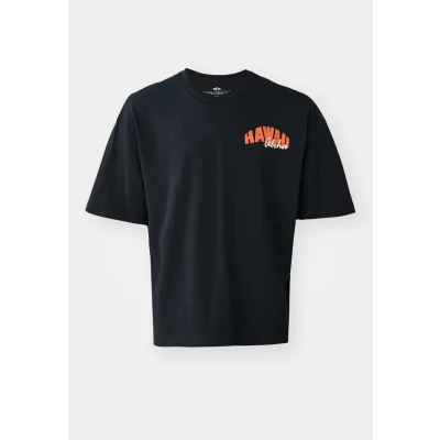 Afbeelding van Alpha Industries Hawaii Aloha Tshirt print, Heren, Maat: XXL, Black