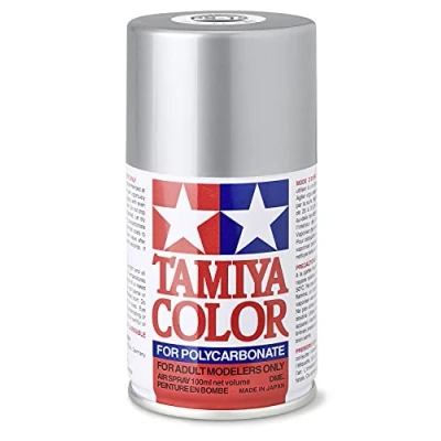 Afbeelding van TAMIYA 86012 PS 12 zilver polycarbonaat 100 ml spuitverf voor plastic modelbouw, knutselaccessoires, spuitkleuren de modelbouw