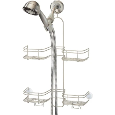 Afbeelding van Doucherek iDesign Weston Douchekop Caddy Beige