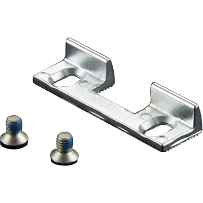 Afbeelding van KFV vervangstuk type 115 voor sluitplaten 46 x 14,4 9 mm gegoten zink zilver schroefstuk standaard deuropener