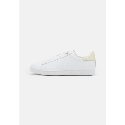 Afbeelding van EA7 Emporio Armani Classic Unisex Sneakers laag, Maat: 42 2/3, White/gold Leer