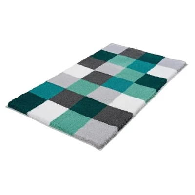 Afbeelding van Kleine Wolke Badmat Caro, 100% polyacryl, 70 x 120 cm, petrol