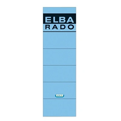 Afbeelding van ELBA rugetiketten &#039;ELBA RADO&#039; kort/breed, blauw
