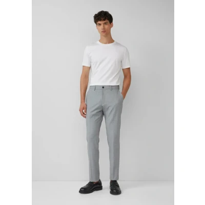 Afbeelding van s.Oliver Black Label Chino, Heren, Maat: 102, Dunkelgrau
