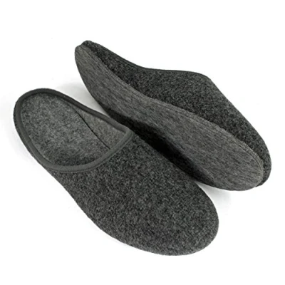 Afbeelding van Heren vilten pantoffels grijs 43 EU