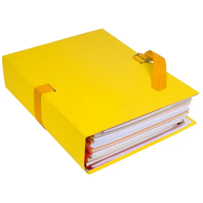 Afbeelding van Exacompta Uitbreidbare map, A4, breidt uit tot 13 cm Geel, Pack van 5