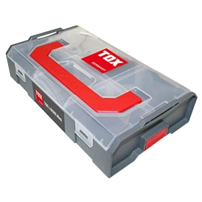 Afbeelding van TOX L BOXX Mini, 094900601, effectief, compacte, overzichtelijke sorteerbox voor schroeven en pluggen, individueel aanpasbaar + stapelbaar, van voedselveilige kunststof vaatwasmachinebestendig