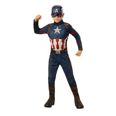 Afbeelding van Rubie&#039;s Officieel kostuum Captain America, Avengers Endgame, klassiek, kindermaat S, 3 4 jaar, lichaamslengte 117 cm