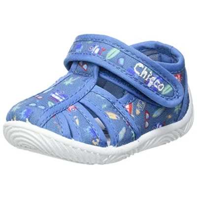 Afbeelding van Chicco, Slipper Met Klittenband, Uniseks Kinderen En Tieners, Azuurblauw, 29 EU, Design in Italië