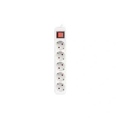 Afbeelding van Stopcontactenstrip 5 Tomas Schuko Lanberg 2500 W 1,5 m Wit
