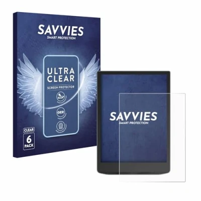 Afbeelding van Savvies Screenprotector voor PocketBook InkPad Color 3 Folie Beschermfolie transparant (6 Stuks)