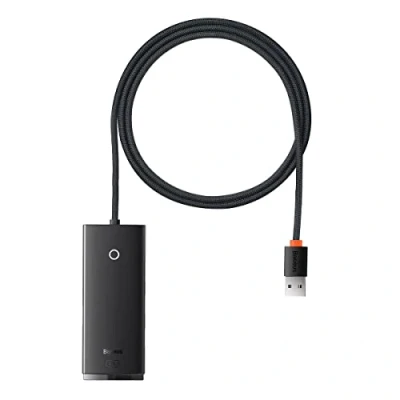 Afbeelding van Baseus 5 in1 USB C Adapter A 2 Meter Kabel Zwart