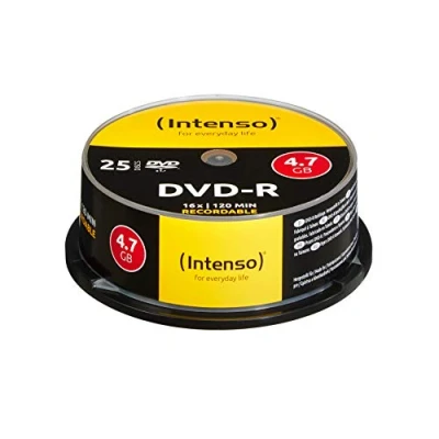 Afbeelding van Intenso DVD R onbewerkte 4,7 GB 1x 16x 25 spindel Cakebox krasbestendig