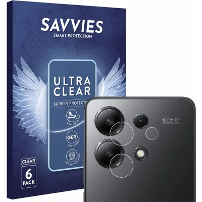 Afbeelding van 6x Savvies Screenprotector voor Xiaomi Redmi Note 13 (ALLEEN Camera Lens)
