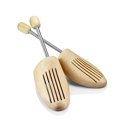 Afbeelding van logei® Hoge kwaliteit houten spiraalveer schoenspanner schoenbreder heren, natuurlijke kleuren, 1 Paar Gr. 39 40