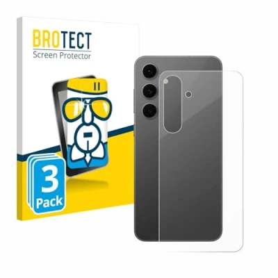 Afbeelding van BROTECT Screenprotector voor Samsung Galaxy S24 FE (Achterkant) Folie Beschermfolie Beschermglas transparant (3 Stuks)