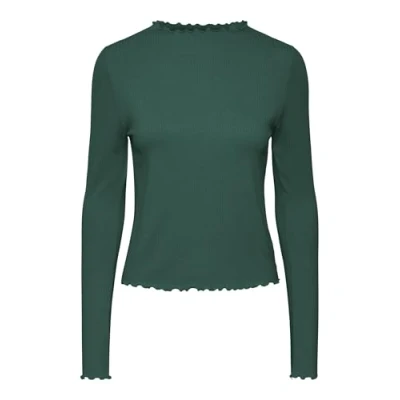 Afbeelding van Pieces Pcnicca NOOS Longsleeve, Dames, Maat: Large, Trekking green