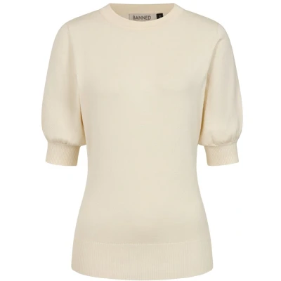 Afbeelding van Banned Jones Gebreide trui XL Creme