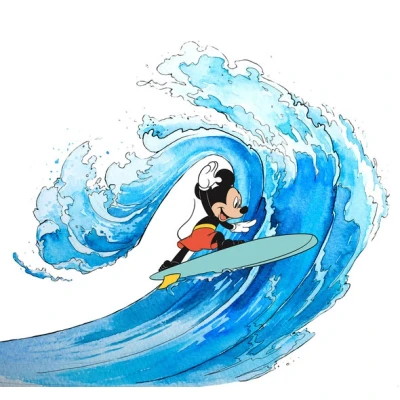 Afbeelding van Komar Into Adventure Mickey Surfing IADX6 007