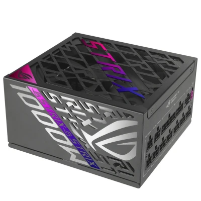 Afbeelding van ASUS ROG Strix 1000W Platinum Voeding, 80Plus Platinum, ATX 3.1, Cybenetics Lambda A+, GAN Mosfet, GPU First Intelligent Voltage Stabilizer, 10 Jaar dekking