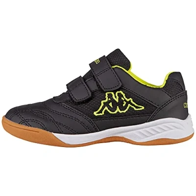 Afbeelding van Kappa Trainingsschoen voor kinderen, Maat: 25, Black/yellow Imitatieleer/ textiel