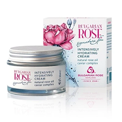 Afbeelding van Bulgarian Rose Signature Spa Intensief Hydraterende Gezichtscrème UV filter Verrijkt met natuurlijke oliën en zwarte kaviaar