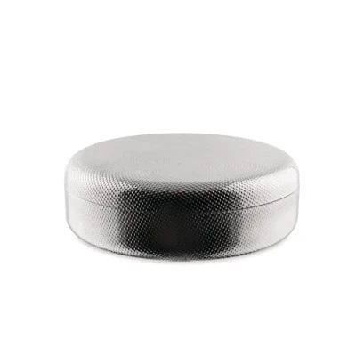 Afbeelding van Alessi Extra gewone textuur JM01/23 T Minimale ontwerpcontainer, deksel van 18/10 roestvrij staal met decoratie, reliëf granulaat, 23 cm