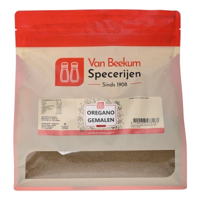 Afbeelding van Van Beekum Specerijen Oregano Gemalen 1 kilo (hersluitbare stazak)