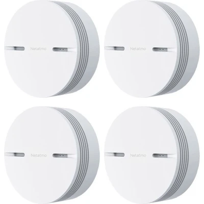 Afbeelding van Netatmo Slimme Rookmelder 10 jaar batterij 4 Pack