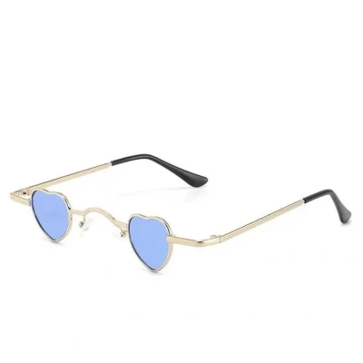 Afbeelding van Kleine Hartjes Lens Zonnebril Unisex Blauw