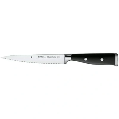 Afbeelding van WMF Grand Class keukenmes gekarteld 29 cm, Made in Germany, zaagmes, mes scherp, gesmeed, speciaal gehard staal, lemmet 16 cm