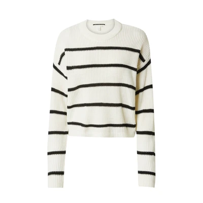 Afbeelding van QS MIT Ringeln Trui, Dames, Maat: Large, Creme