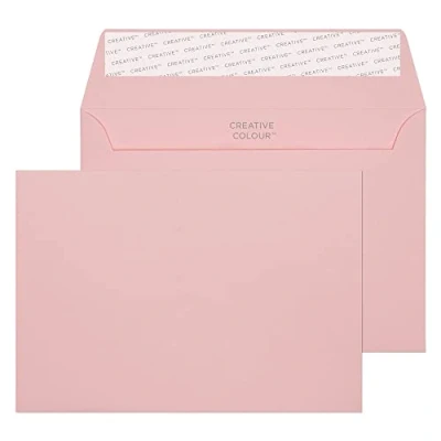 Afbeelding van Blake Creative Colour C6 114 x 162 mm 120 g/m² Peel &amp; Seal Portemonnee Enveloppen (101) Baby Roze Pack van 500