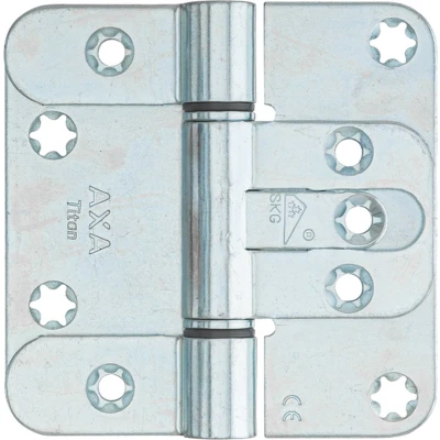 Afbeelding van Axa Titan veiligheidsscharnier 89x89x3 Ronde hoek Topcoat los SKG***