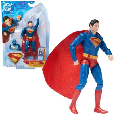 Afbeelding van DC Comics, Superman 6 inch actiefiguur, authentieke Movie Styling, Super Heroes kinderspeelgoed voor jongens en meisjes vanaf 4 jaar