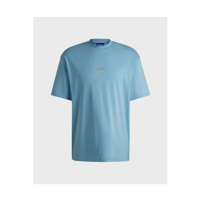Afbeelding van HUGO Nalono Tshirt print, Heren, Maat: XL, Light pastel blue