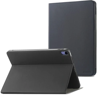 Afbeelding van Apple iPad Mini 6 (2021) Hoes: Accezz Classic Tablet Case Bookcase Zwart Siliconen En TPU (zacht) Hoezen