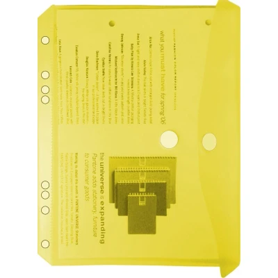 Afbeelding van EXXO HFP #35053 A5 Ringband Documententas Geel 10 stuks (1 pak @ stuks)