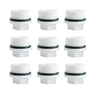 Afbeelding van HLIWS 9 Stuks 3/4 Inch BSP Schroefdraadfitting,Afsluitdop,Afsluitdop Buitendraad,Voor Afdichting Waterleiding of Fitting(Buitendraad)