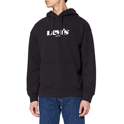 Afbeelding van Levi&#039;s Heren T2 Relaxed Graphic Pullover, Mv logo Po Caviar, S