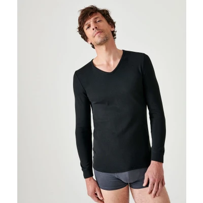Afbeelding van Damart Interlock Trui, Heren, Maat: 3XL, Schwarz