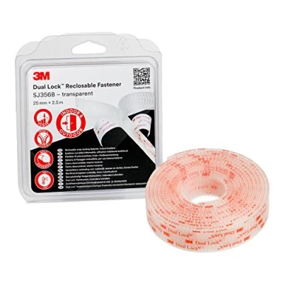 Afbeelding van 3M Dubbelzijdig tape 25 x 2,5 MM Transparant