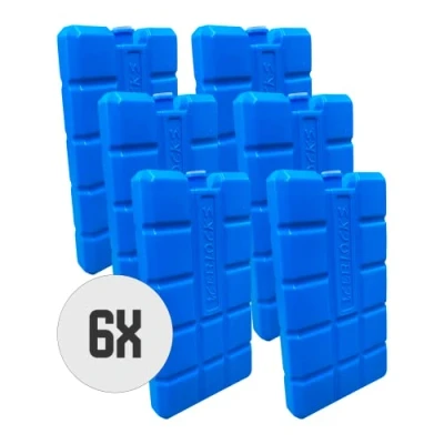 Afbeelding van DULA Blauwe Koelelementen 6 stuks 200 gram 8 x 15 2 cm
